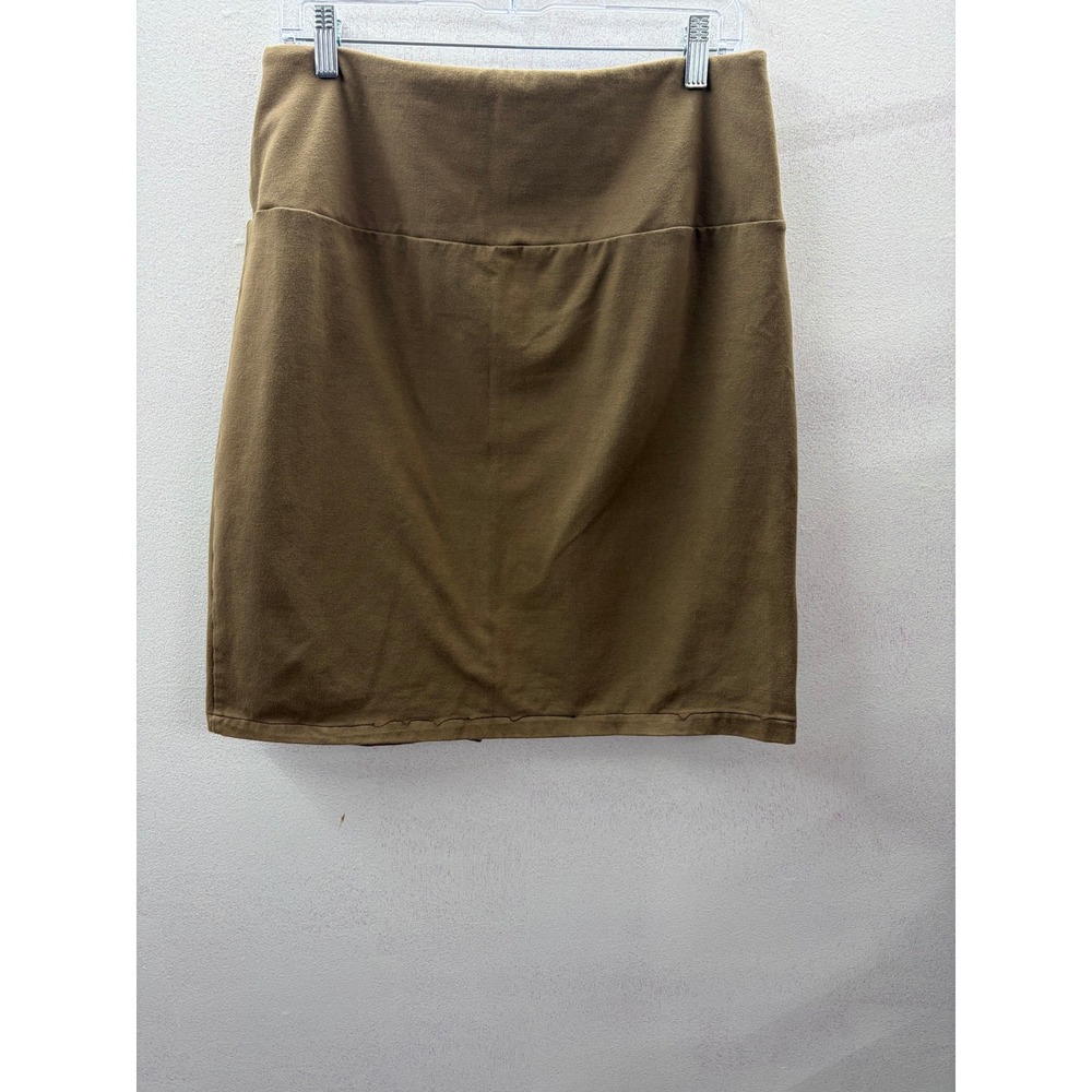 Women with Control Renee Greenstein Olive Brown Mini Skirt LP A240697